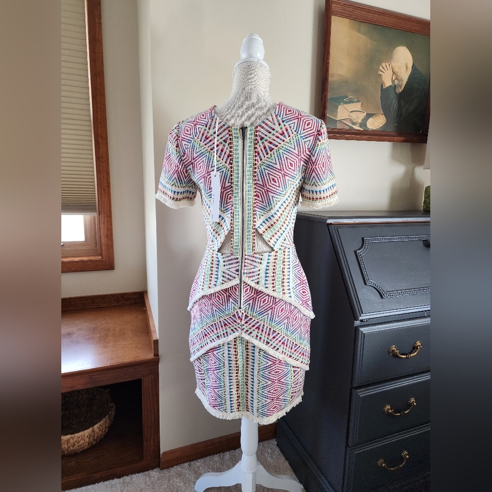Adelyn Rae Multicolor Geometric Pattern Short Dress - Picture 12 of 15